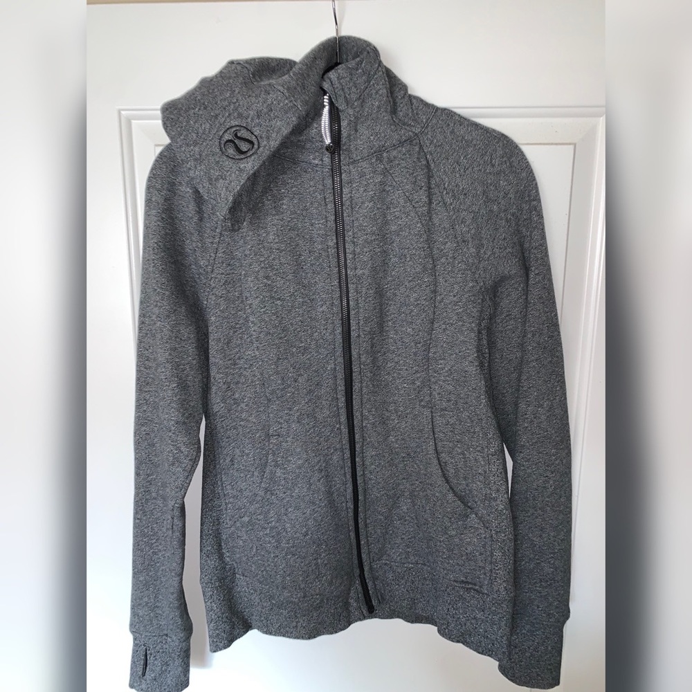 lululemon atheltica’s Scuba Full-Zip Hoodie in Heathered Speckled Black